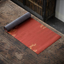 Load image into Gallery viewer, Tea Table Runner Cha Xi - Pine and Crane Red
