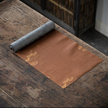 Load image into Gallery viewer, Tea Table Runner Cha Xi - Pine and Crane Copper
