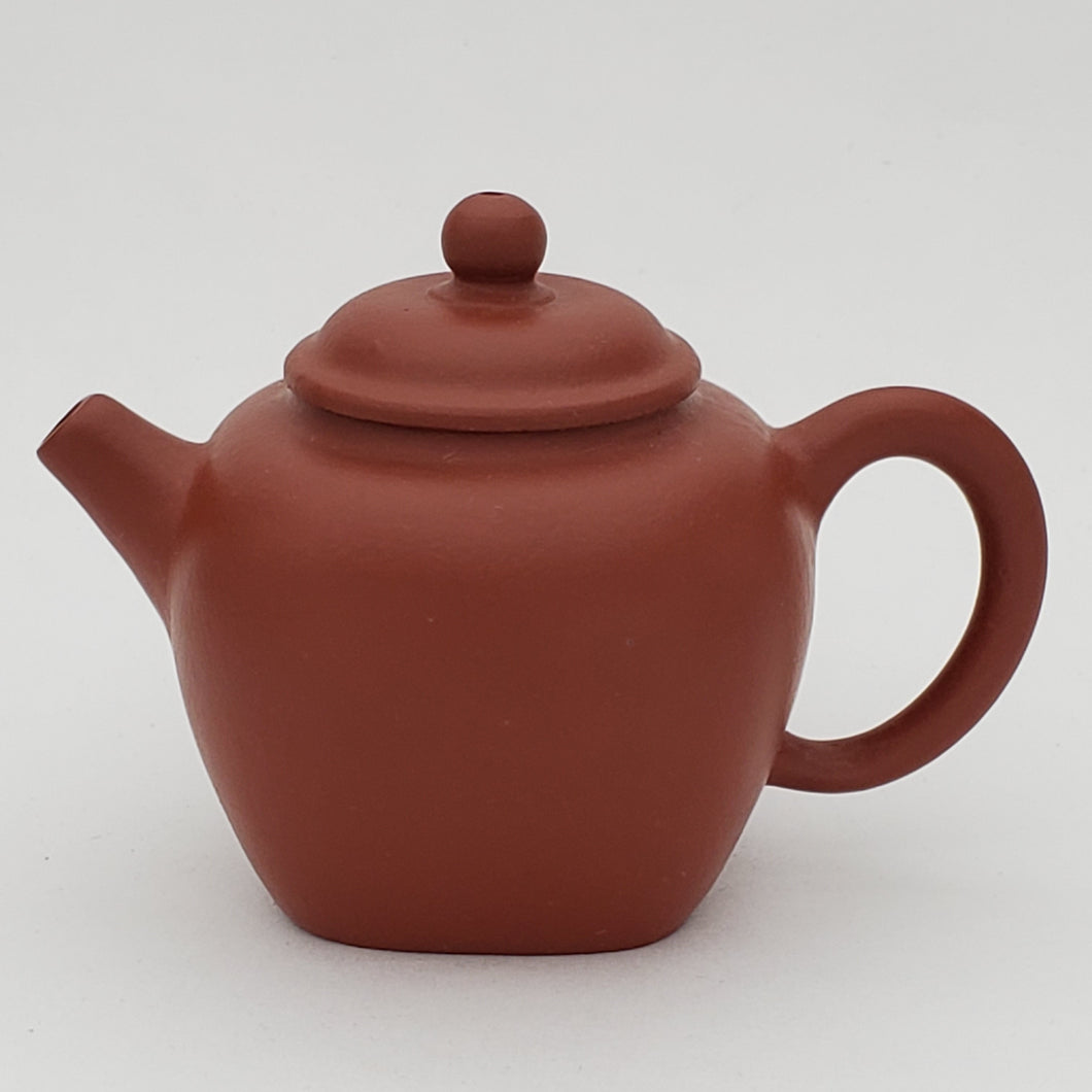 YiXing Zhuni Red Clay Si Fang Teapot 90 ml