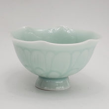 Load image into Gallery viewer, 2 Celadon Teacups - Sky Blue Lotus
