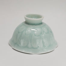 Load image into Gallery viewer, 2 Celadon Teacups - Sky Blue Lotus

