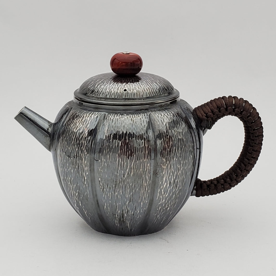 Pure Silver Teapot - Pumpkin 165 ml
