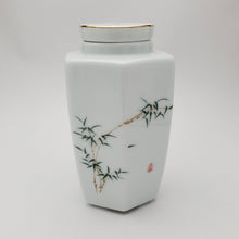 Load image into Gallery viewer, White Porcelain Bamboo Tea Jar  #3
