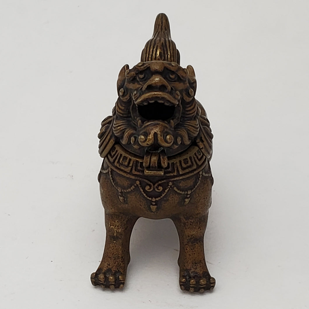 Copper Incense Burner - Fu Dog #3