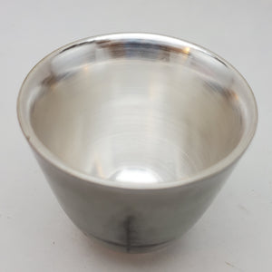Silver Lined Grey Water Ink Teacup