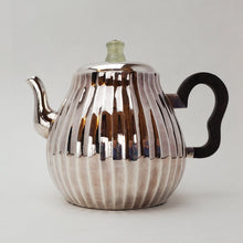 Load image into Gallery viewer, Hand Stamped Pure Silver Melon Teapot 180 ml
