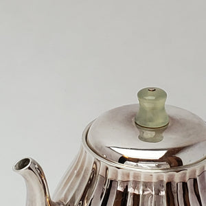 Hand Stamped Pure Silver Melon Teapot 180 ml