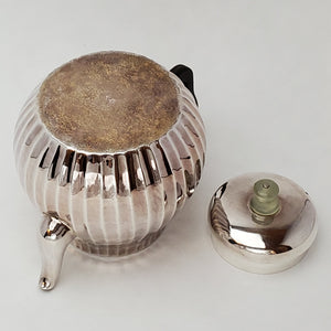 Hand Stamped Pure Silver Melon Teapot 180 ml