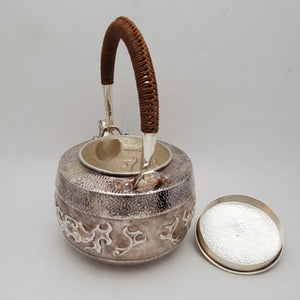 Pure Silver Tea-Water Kettle - Tao Tie 1000 ml