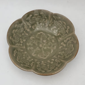 Olive Green Rao Zhou Kiln Dish #2