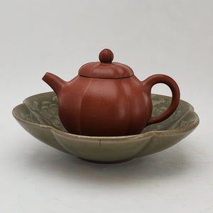 Olive Green Rao Zhou Kiln Dish #2