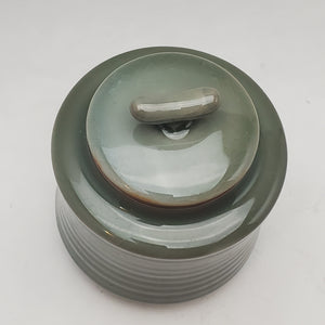 Green Glaze Lined Tea Jar