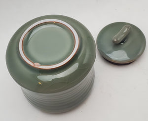 Green Glaze Lined Tea Jar