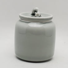 Load image into Gallery viewer, Ash Grey Bamboo Lid Tea Jar
