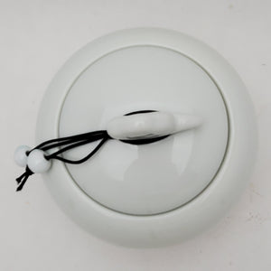 Light Celadon White Porcelain Cloud Tea Jar