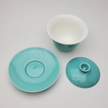Load image into Gallery viewer, Gaiwan - Turquoise Glaze 160 ml
