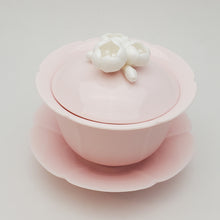 Load image into Gallery viewer, Gaiwan - Light Pink White Flowers 3 PC Set 150 ml
