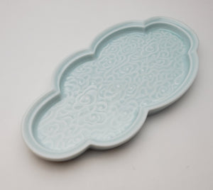 Tea Tray - Ying Qing Celadon Auspicious Cloud