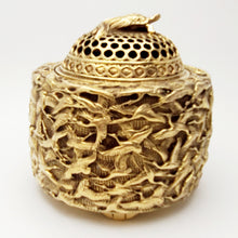 Load image into Gallery viewer, Copper Incense Burner - Thousand Cranes
