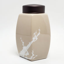 Load image into Gallery viewer, Earth Glaze Hexagon Prunus Tea Jar
