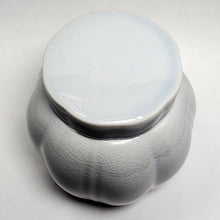 Load image into Gallery viewer, Pumpkin Shape Lavender Glass Glaze Tea Jar
