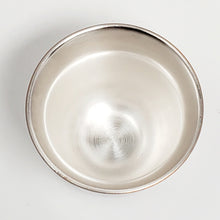 Load image into Gallery viewer, Silver Lined White Teacup 100 ml

