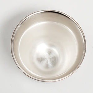 Silver Lined White Teacup 100 ml