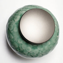 Load image into Gallery viewer, Dragon and Phoenix Green Celadon Tea Jar
