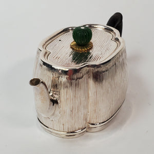 Pure Silver Teapot - Hai Tang Bamboo 120 ml