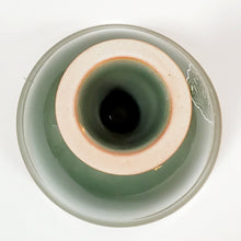 Load image into Gallery viewer, Tall Stem Green Glaze Orchid Teacup 80 ml
