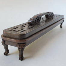Load image into Gallery viewer, Copper Stick Incense Footed Burner Box
