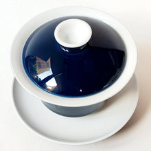 Load image into Gallery viewer, Gaiwan - Porcelain Navy Blue Plain 150 ml
