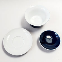 Load image into Gallery viewer, Gaiwan - Porcelain Navy Blue Plain 150 ml

