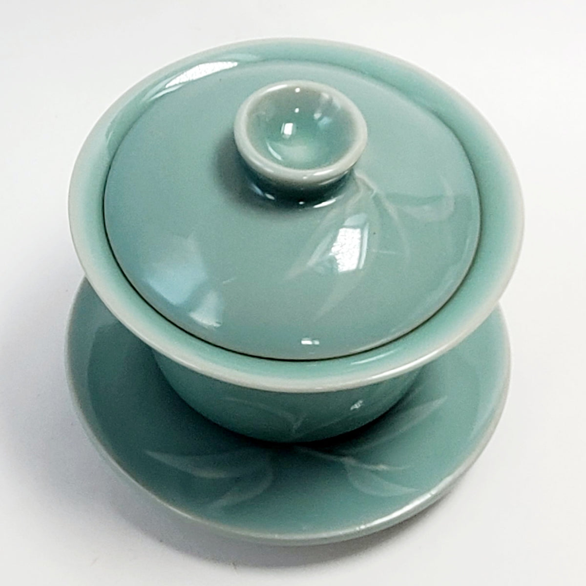 Gaiwan - Celadon Sky Blue Bamboo 180 ml – Tea Habitat