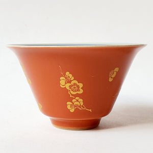 Imari Style Orange Teacups 40 ml