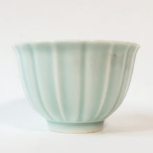 Load image into Gallery viewer, 2 Celadon Teacups - Kui Kou Sunflower Shape 80 ml
