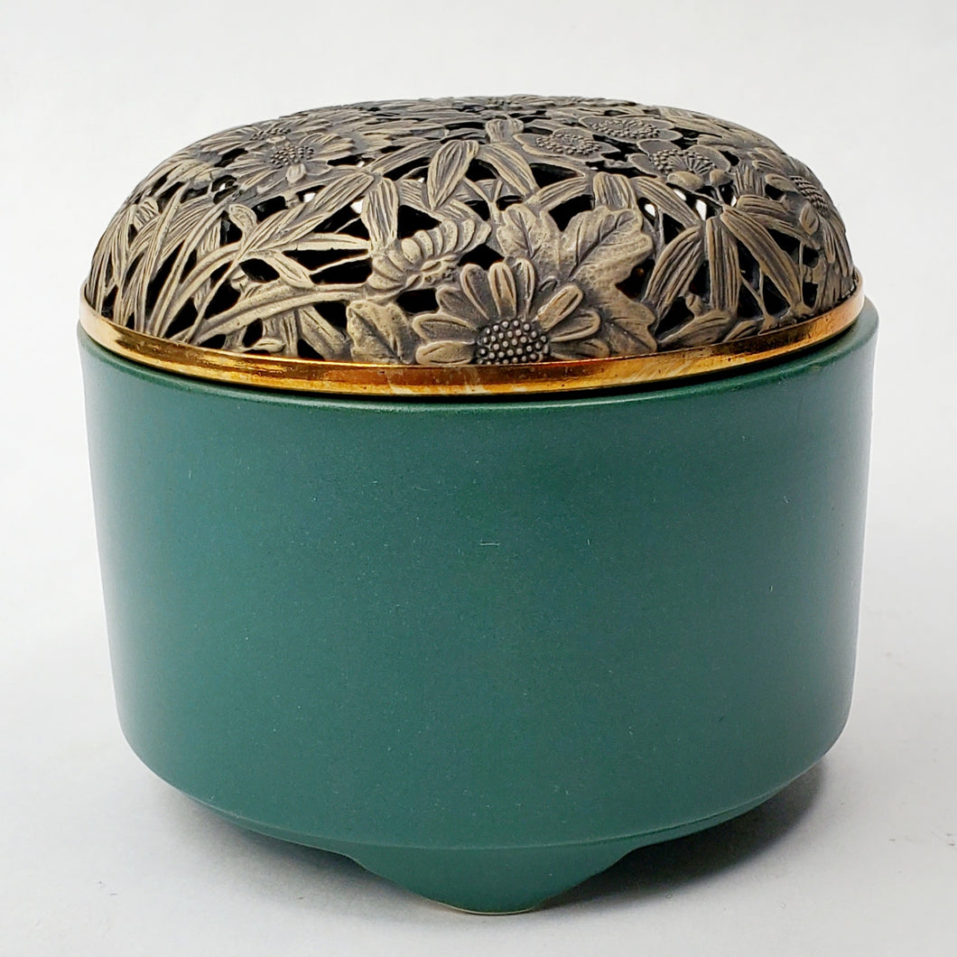 Green Porcelain Coil Incense Burner