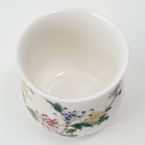 Chrysanthemum White Porcelain Teacup 100 ml