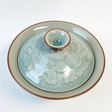 Load image into Gallery viewer, Gaiwan - Celadon Blue Glaze Children Playing 150 ml

