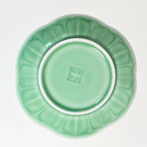 Celadon Green Lotus Flower Dish Plate