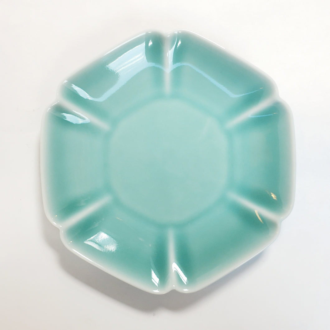 Long Quan Kiln Celadon Hexagon Plate Dish