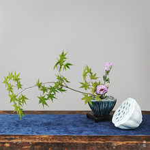 Load image into Gallery viewer, Flower Arrangement Vase - Pale Celadon Lotus Seedpod
